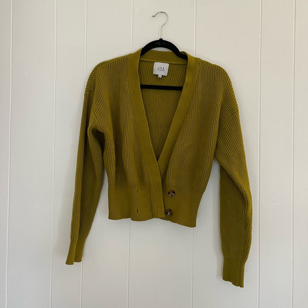JOA Green Cardigan
